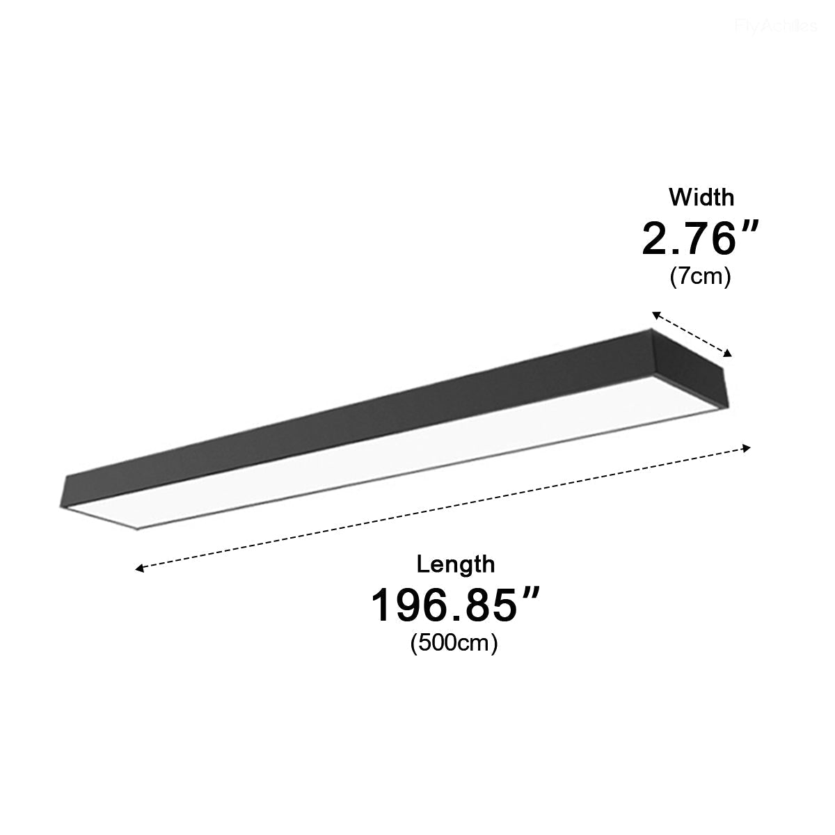Modern Minimalist Long Strip Office Suspended Pendant Lights