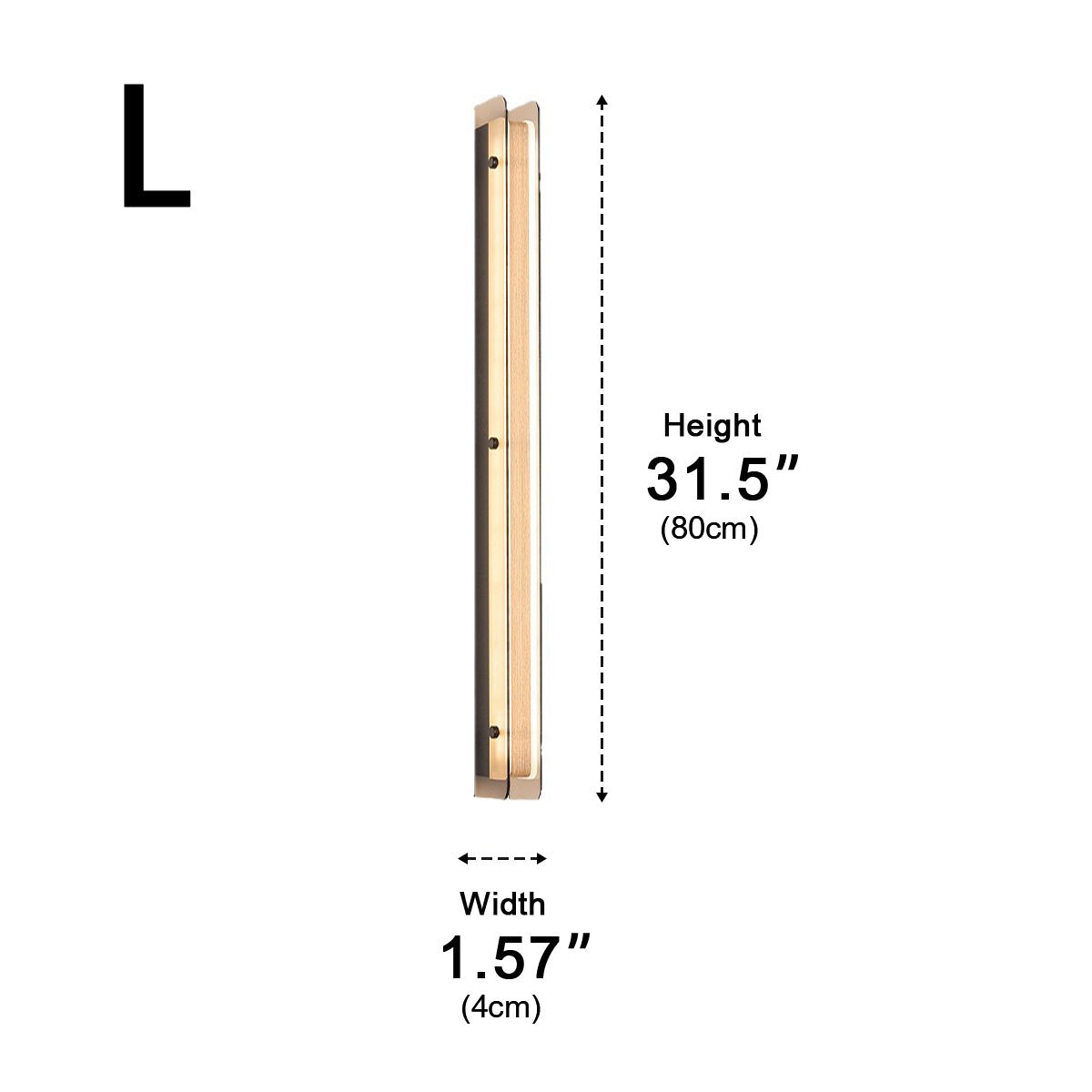 Modern Minimalist Slim Vertical LED Linear Wall Sconce