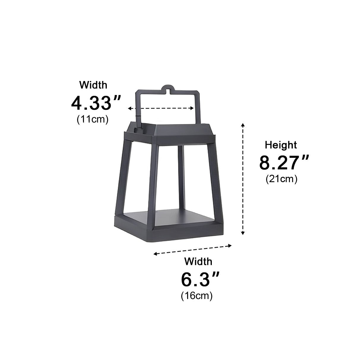 Modern Minimalist Waterproof Solar LED Outdoor Lantern Table Lamp