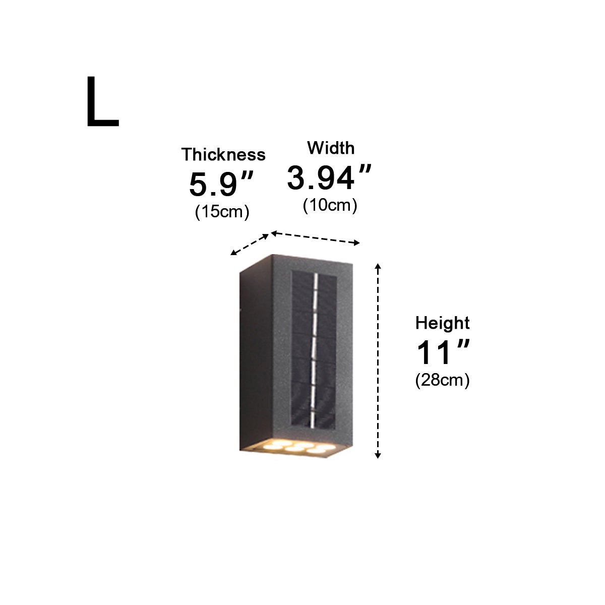 Modern Waterproof Up and Down LED Outdoor Wall Sconces
