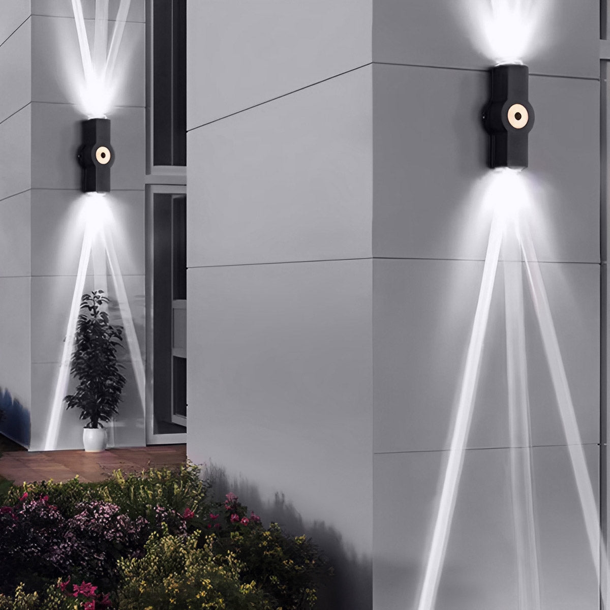Modern Waterproof Black Outdoor LED Wall Lights Spotlights - Flare Shack