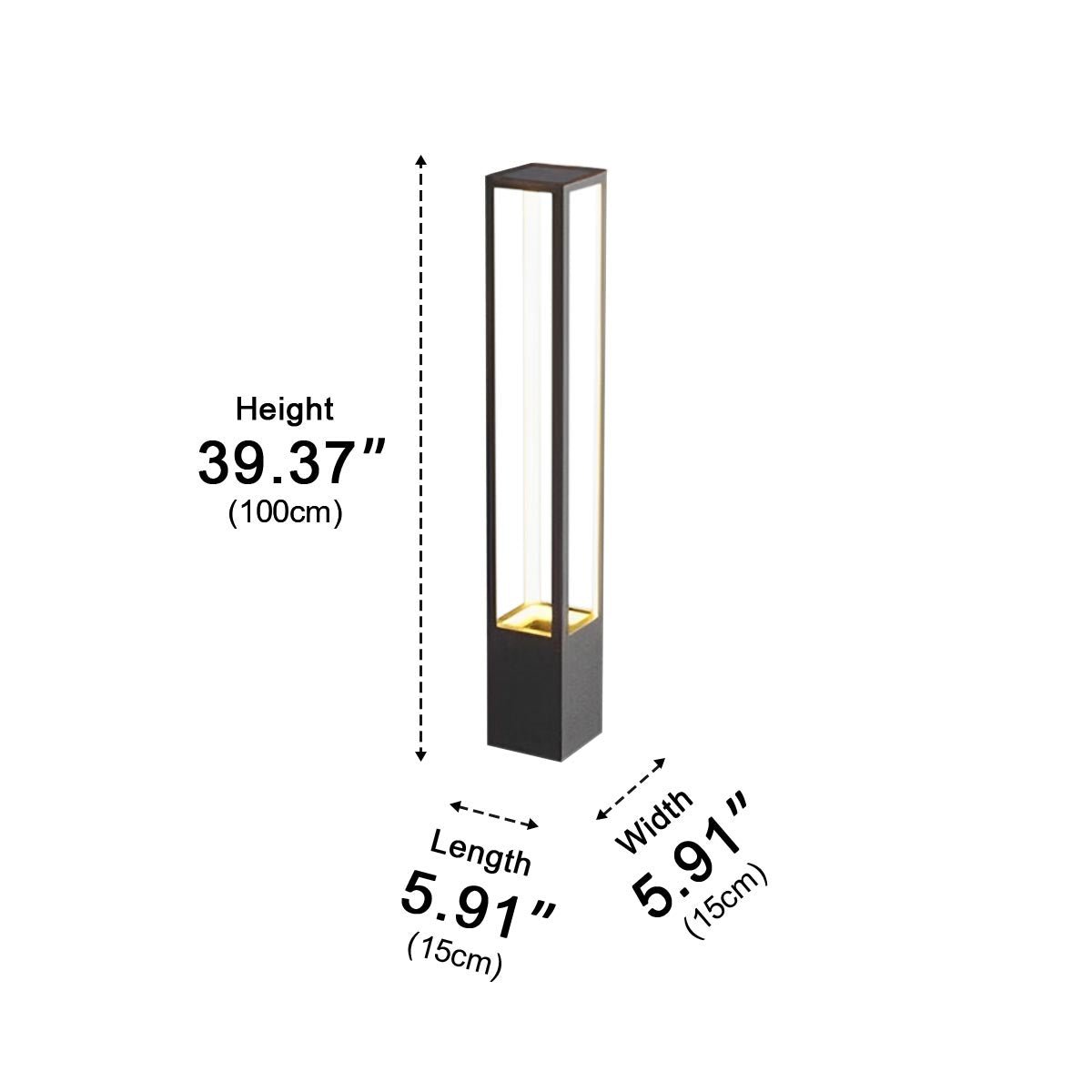 Modern Waterproof Hollow Plants Pot Outdoor LED Lawn Pillar Lights