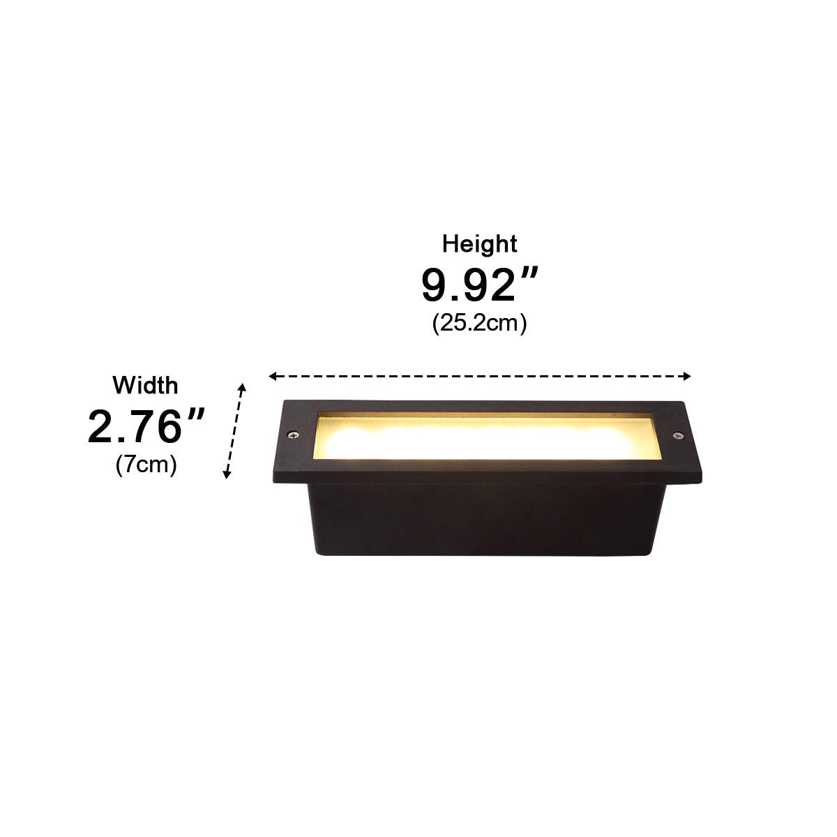 Outdoor Minimalist LED Recessed Stairway Wall Lights