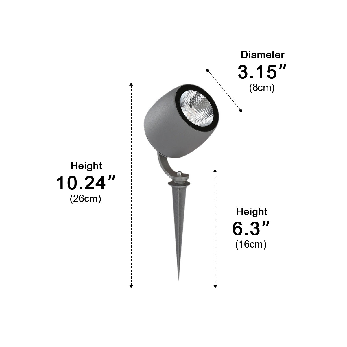 Outdoor Waterproof Round COB Spot Lights Trees Lights