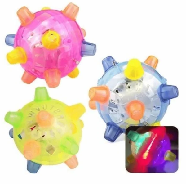 LED Jumping Activation Ball for Dogs - Interactive Dog Toy With Spinning Lights, TikTok Viral Gift