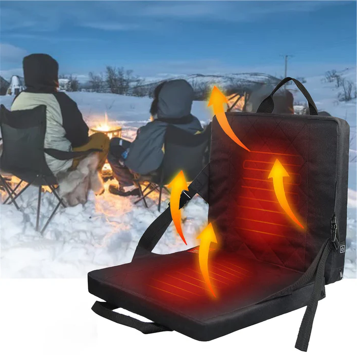Heated Seat Cushion Three Level Temperature Controller Outdoor Winter Comfort All Day Warmth For Camping 2026