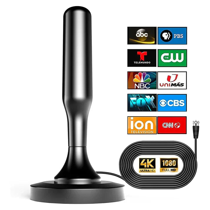 HDTV Antenna Magnetic 4K Digital TV Receiver Holiday Gift Idea for Free Local Channels