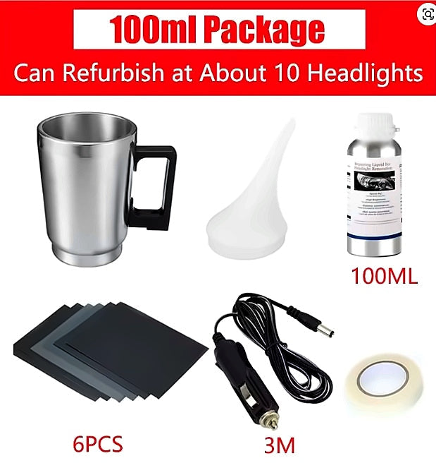 Headlight Restoration Kit Professional Grade Atomizing System Car Care Fall 2026 Crystal Clear Beams For Safer Night Driving
