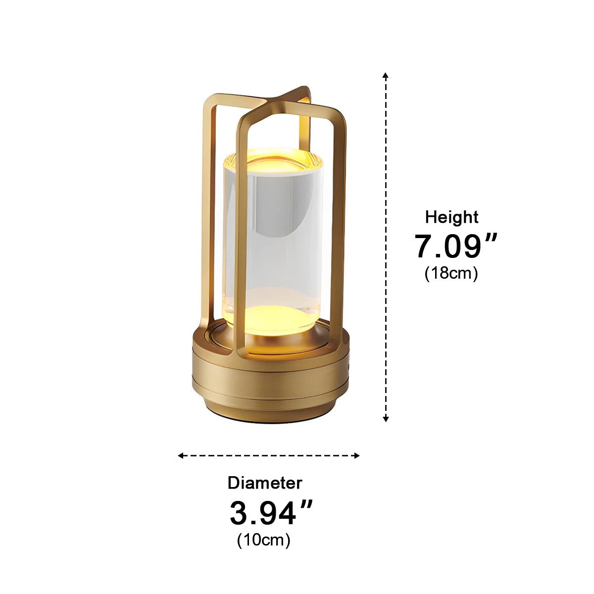 Portable RGB Table Lamp Touch Dimming Night Lights