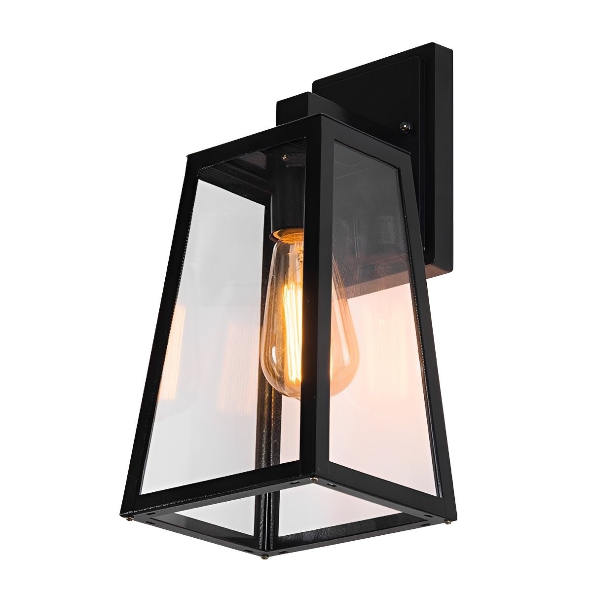 Rustic Trapezoid Waterproof Outdoor LED Porch Wall Light