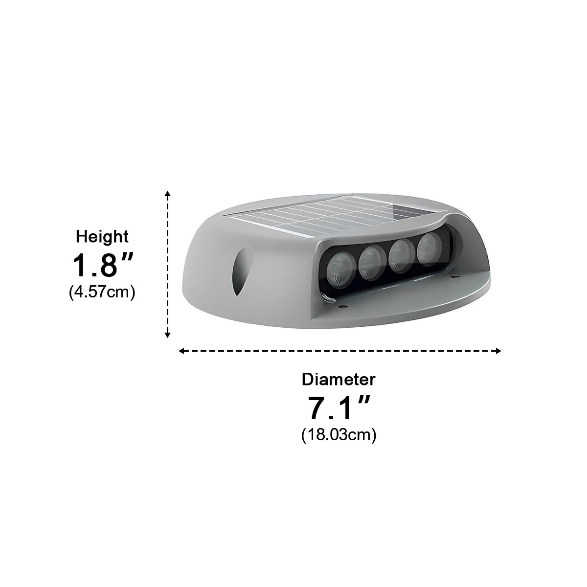 Solar Deck Stair Lights LED Outdoor Step Lights