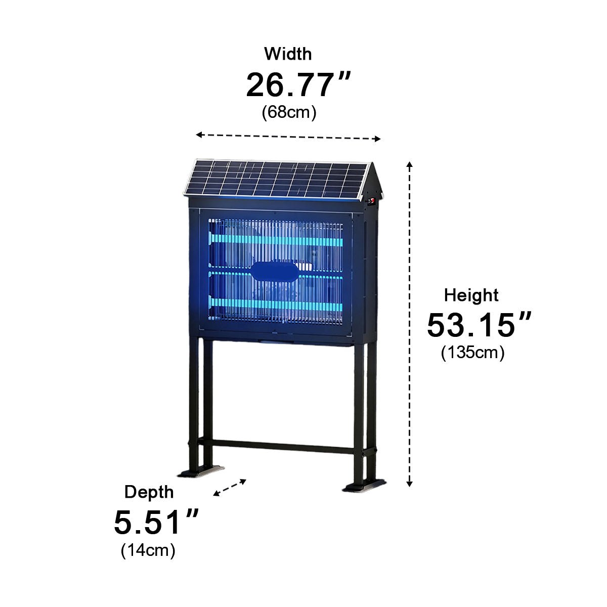 Solar Outdoor Mosquito Killer Lamp Waterproof Bug Zapper Light