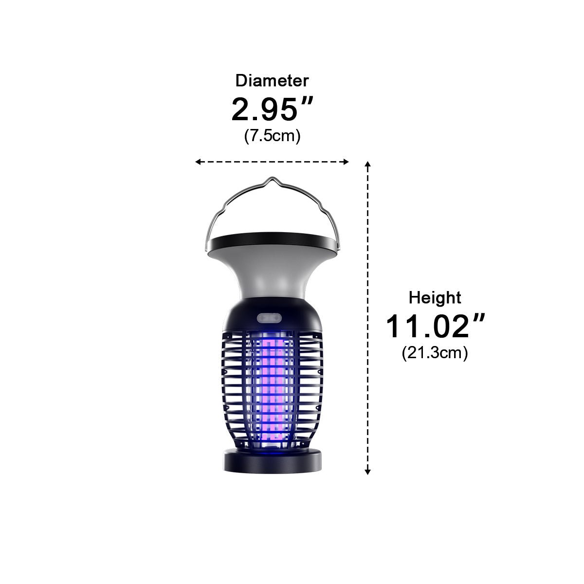Solar Waterproof Outdoor Mosquito Bug Zapper Killer LED Hanging Lantern Lights