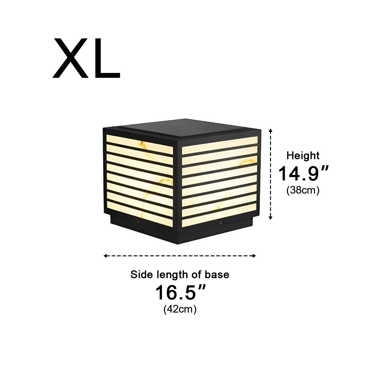 Square Waterproof LED Modern Outdoor Deck Post Lights