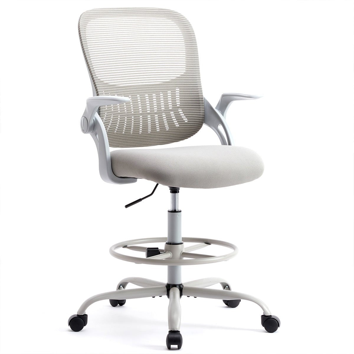 Tall 360 ° Rotatable Modern Ergonomic Office Chair with Armrest - Flare Shack