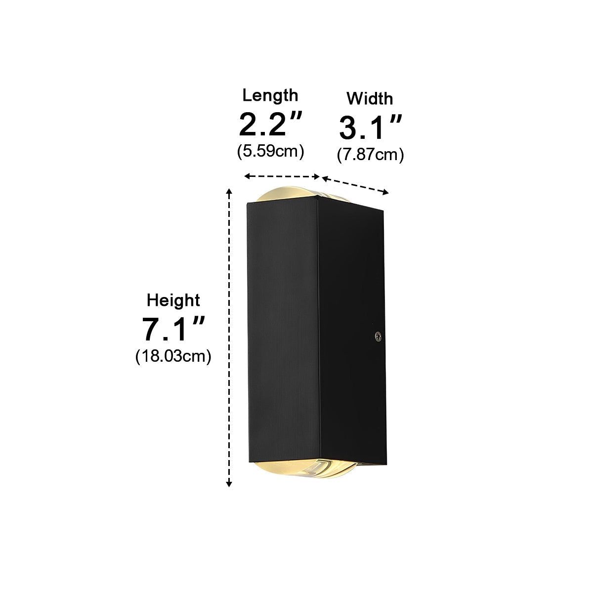 Waterproof Up and Down LED Outdoor Wall Light Spotlight