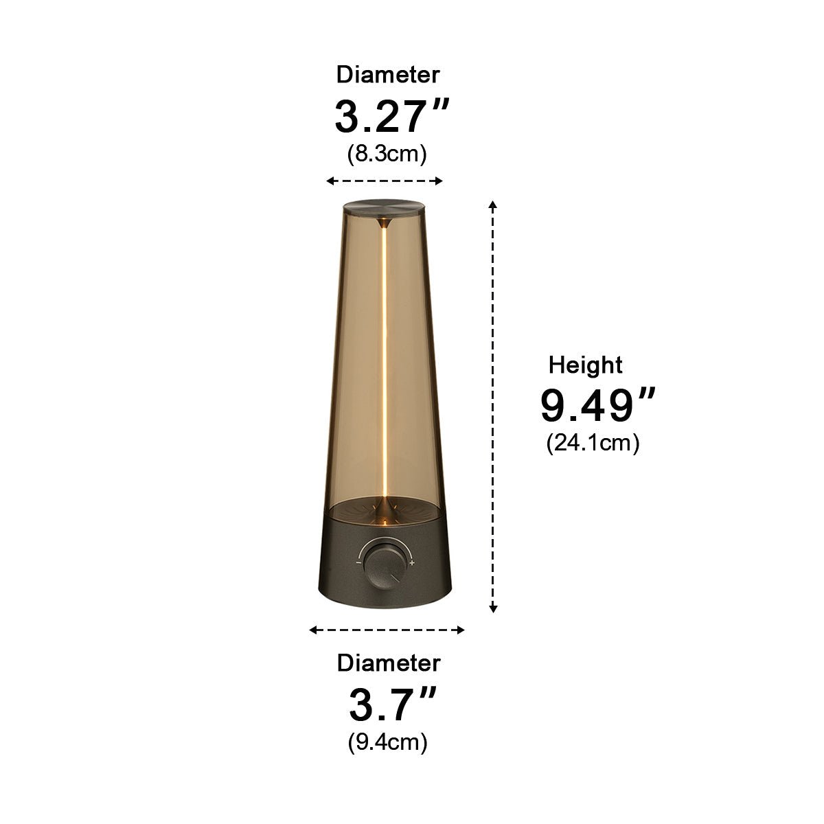Vintage Cone Dimmable LED Table Lamp Ambient Light