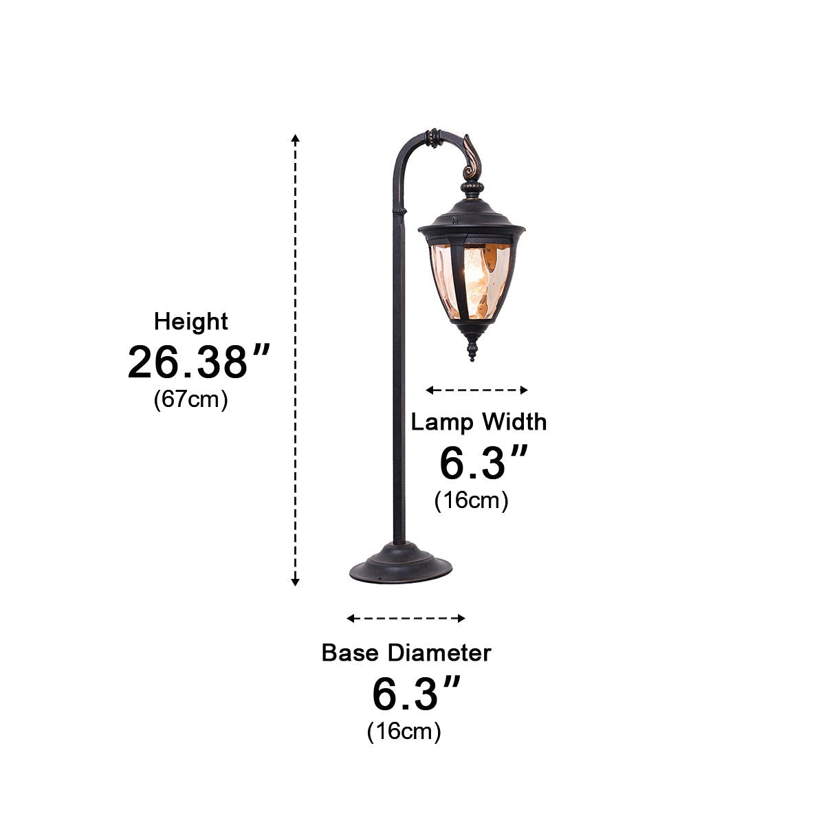 Vintage European Outdoor Path Light LED Lantern