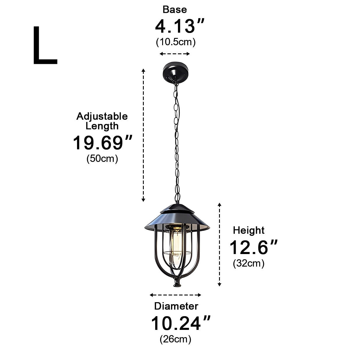 Vintage Rustic Birdcage Waterproof Outdoor LED Lantern Pendant Lights