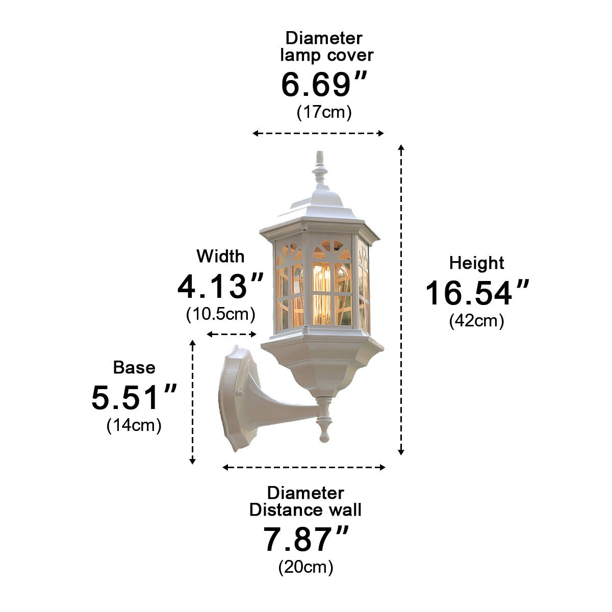 Vintage Rustic Castle Waterproof Outdoor LED Porch Light Wall Lights