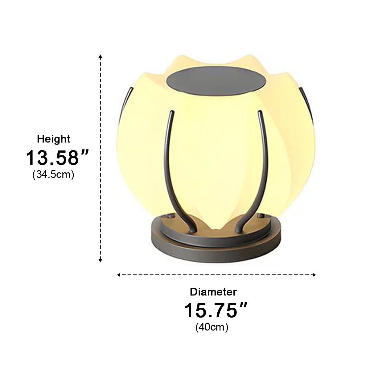 Waterproof Flower LED Outdoor Post Lights