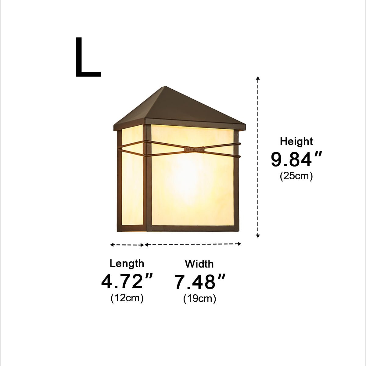 Waterproof Modern Farmhouse House Shape Outdoor LED Porch Wall Lights