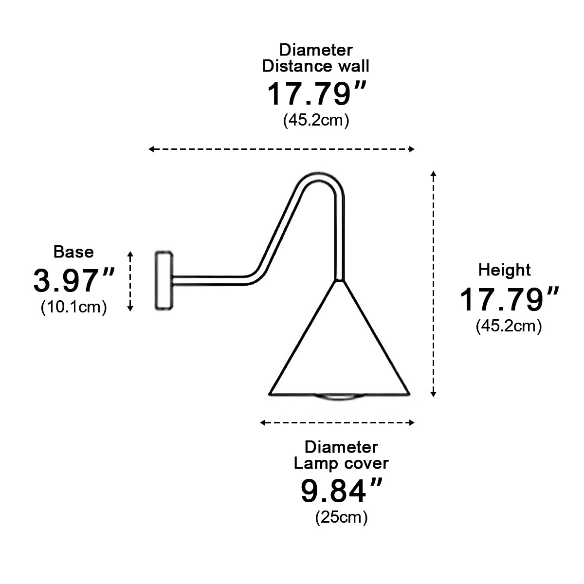 Waterproof Modern Minimalist Bell LED Outdoor Wall Sconces