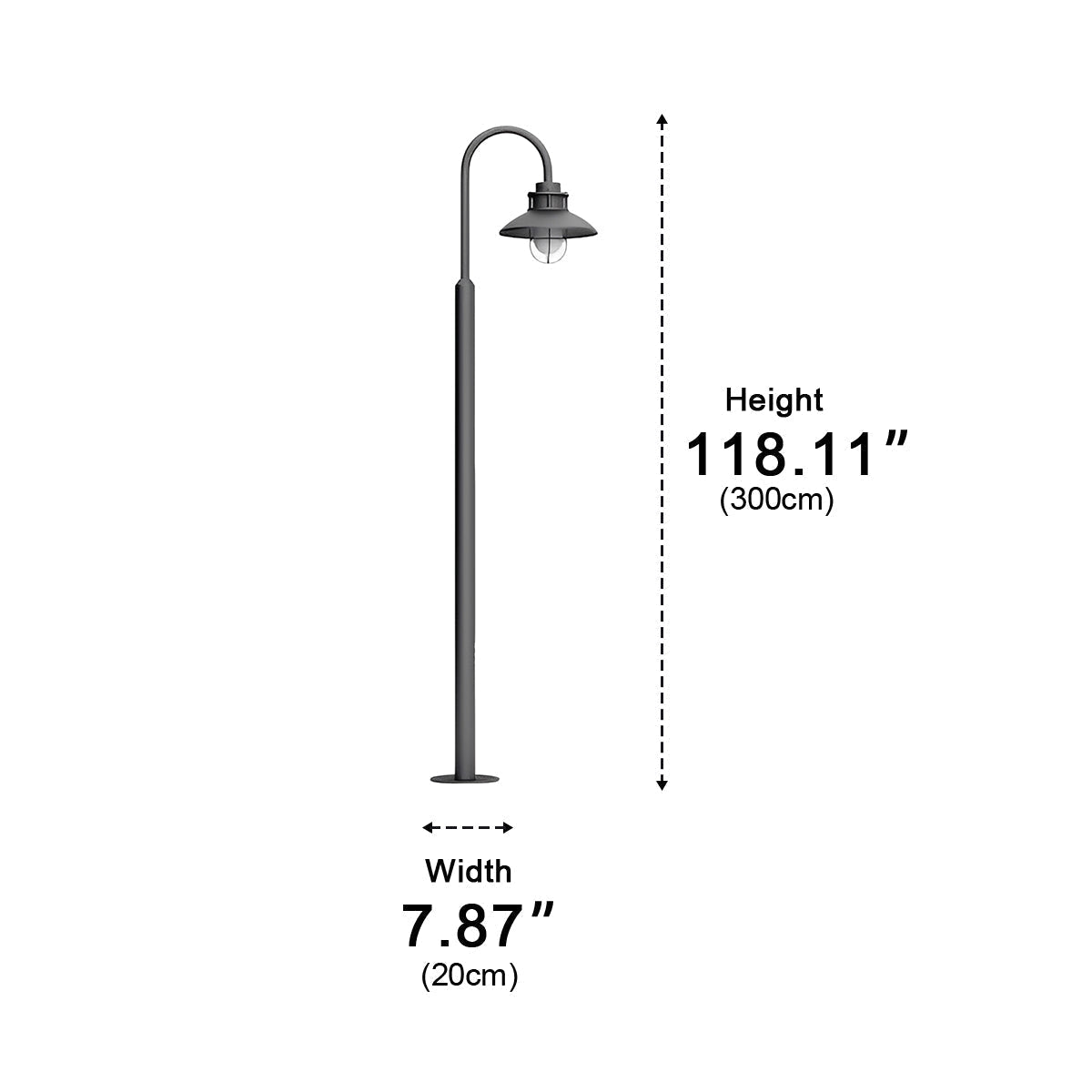 Waterproof Modern Outdoor Lantern Pathway Street Lights