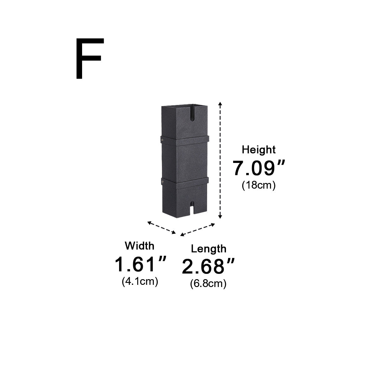Waterproof Modern Up&Down LED Outdoor Spotlight Wall Washer Light