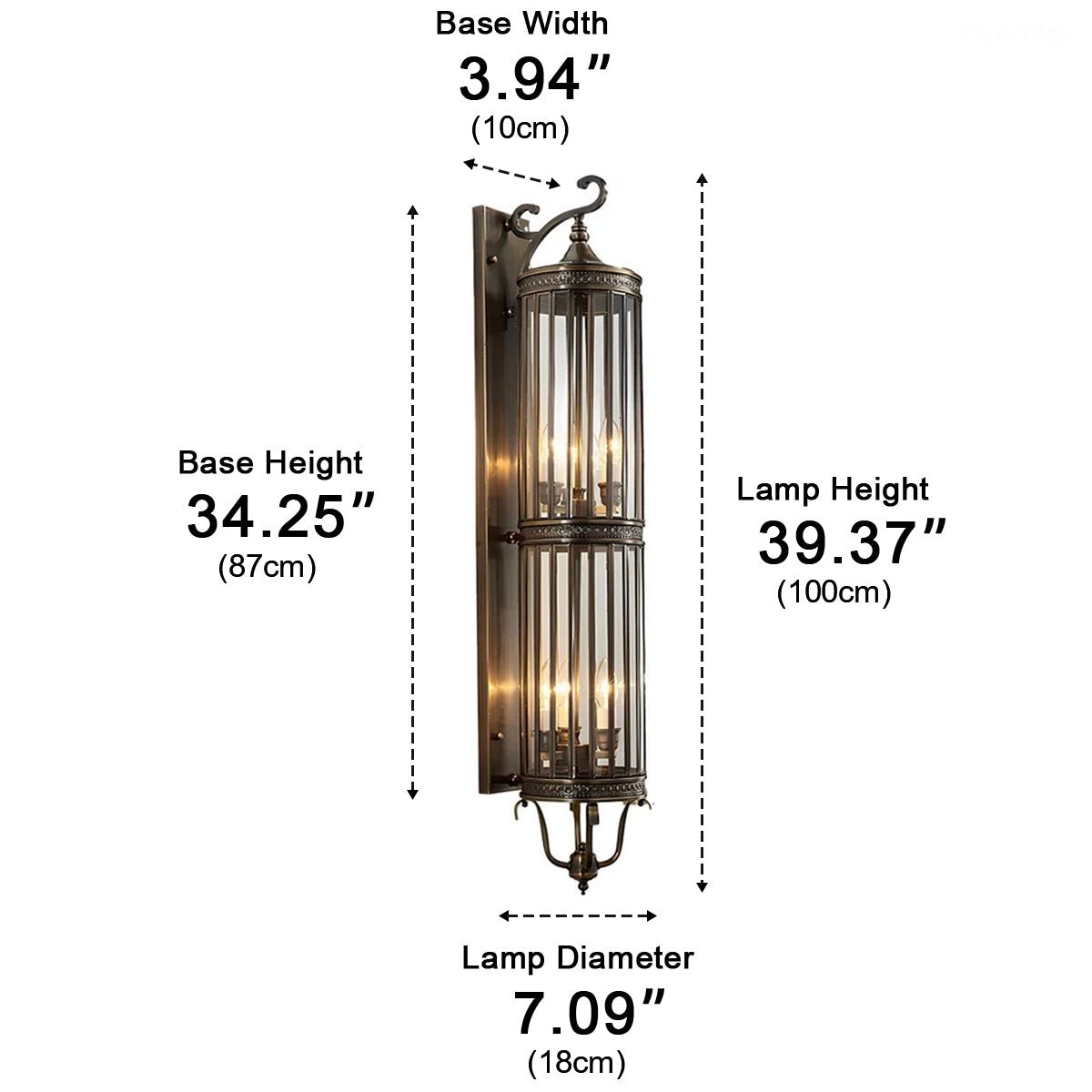 Waterproof Outdoor Vintage Mid Century LED Porch Light Wall Lights