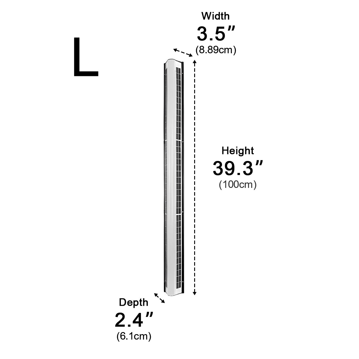 Waterproof Solar Modern Rectangular Minimalist LED Strip Light