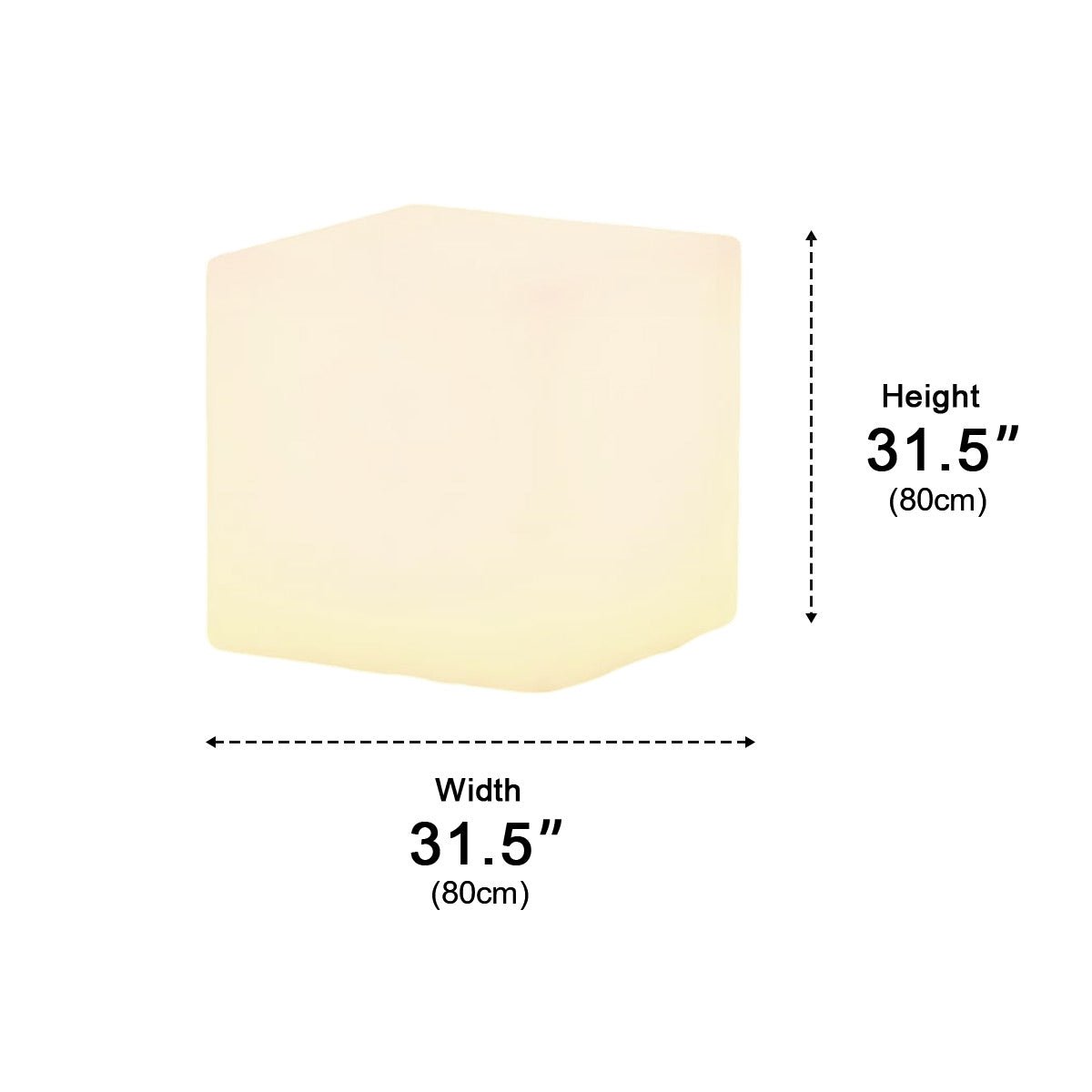 Waterproof Square Cube LED Outdoor Landscape Lighting