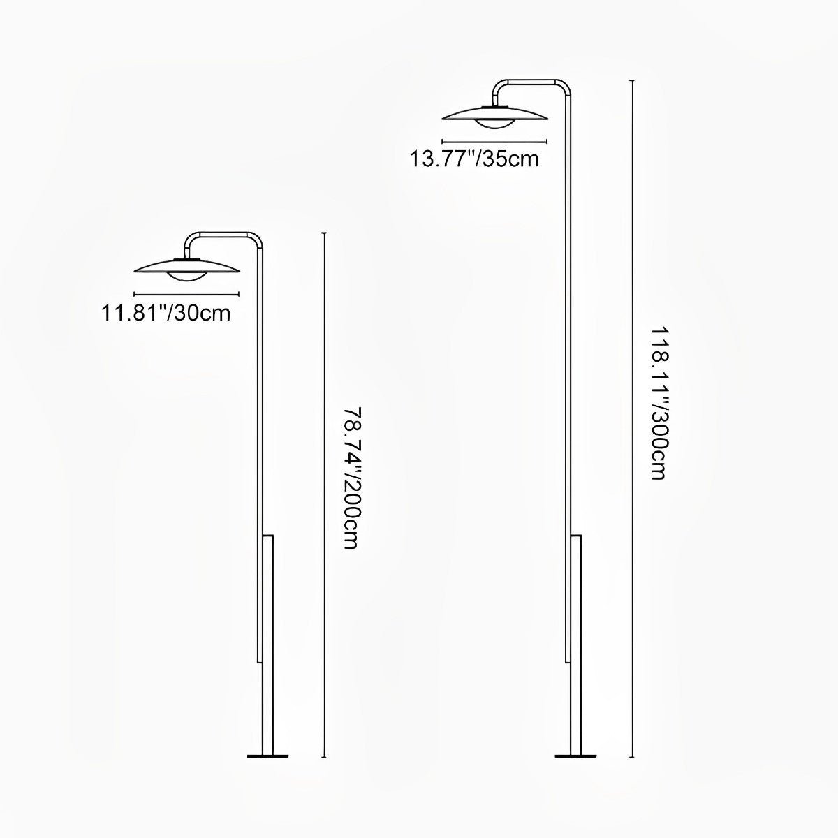 Waterproof Umbrella Outdoor Standing Lighting Pathway Pole Lights