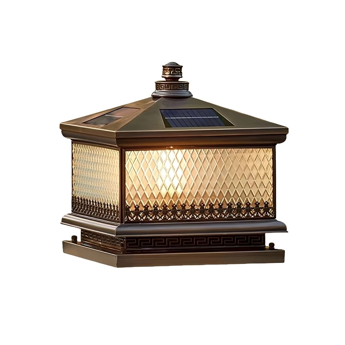 Waterproof Vintage Copper Tower LED Outdoor Post Lights