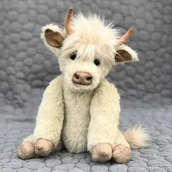 Highland Cow Plush Alpaca Fur Decor Fall 2025 Gift