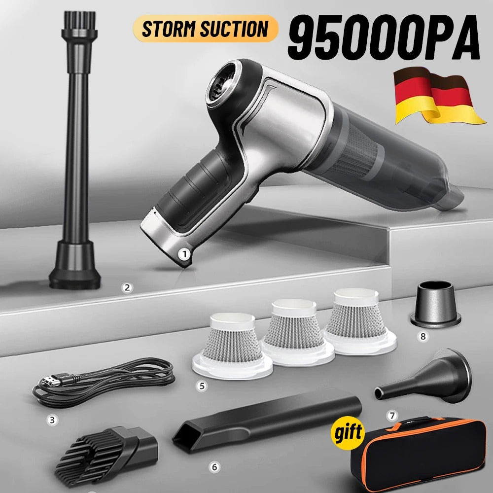 Cordless Car Vacuum Cleaner 95000Pa Portable 4000mAh
