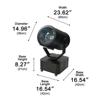 1000W/2000W Outdoor Super Bright Aerial Spotlight Remote Searchlight