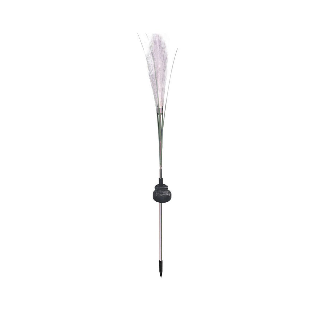 10pcs Solar Waterproof Simulated Reed Fiber Optic Outdoor Lawn Lights