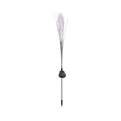 10pcs Solar Waterproof Simulated Reed Fiber Optic Outdoor Lawn Lights