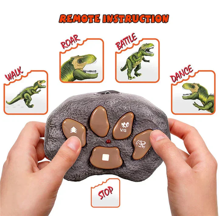 Remote Control T Rex Dinosaur LED Light Up Walking Roaring Toy For Kids Fall 2025 Gift