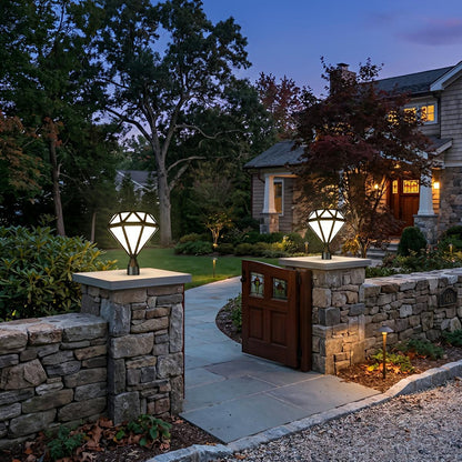 Waterproof Diamond Shape Post Cap Lights Fence Lighting