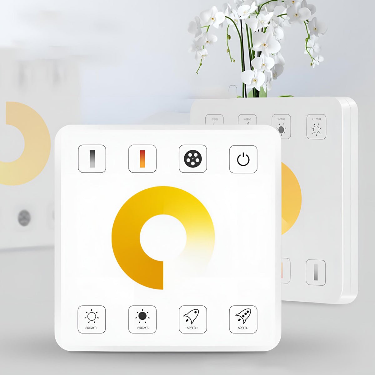 12/24V 10A LED Light Dimmer Wall Switch Controller For LED Flexible Linear Light