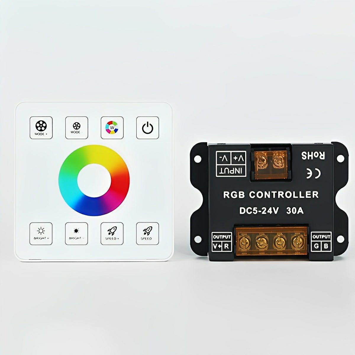 12/24V 10A LED Light Dimmer Wall Switch Controller For LED Flexible Linear Light - Flare Shack
