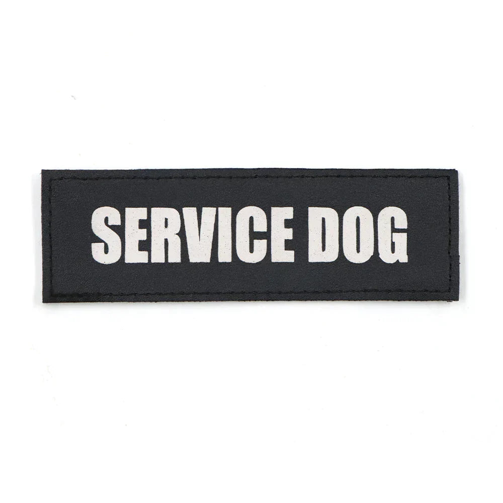 Service Dog Patch Black Harness Label Hook And Loop Fasteners Fall 2025 Easy On Off For Quick Identification