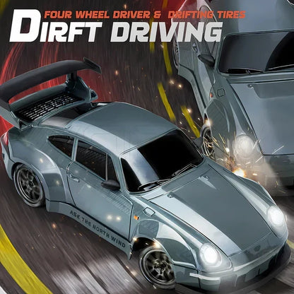 RC Car 4WD LED Lights Retro Drift Master Style High Traction Night Racing Fall 2025 Gift Idea