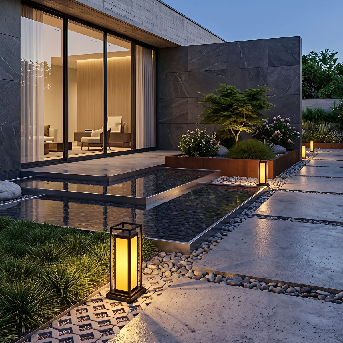 Waterproof Outdoor Post Lights LED Garden Lights Deck Light