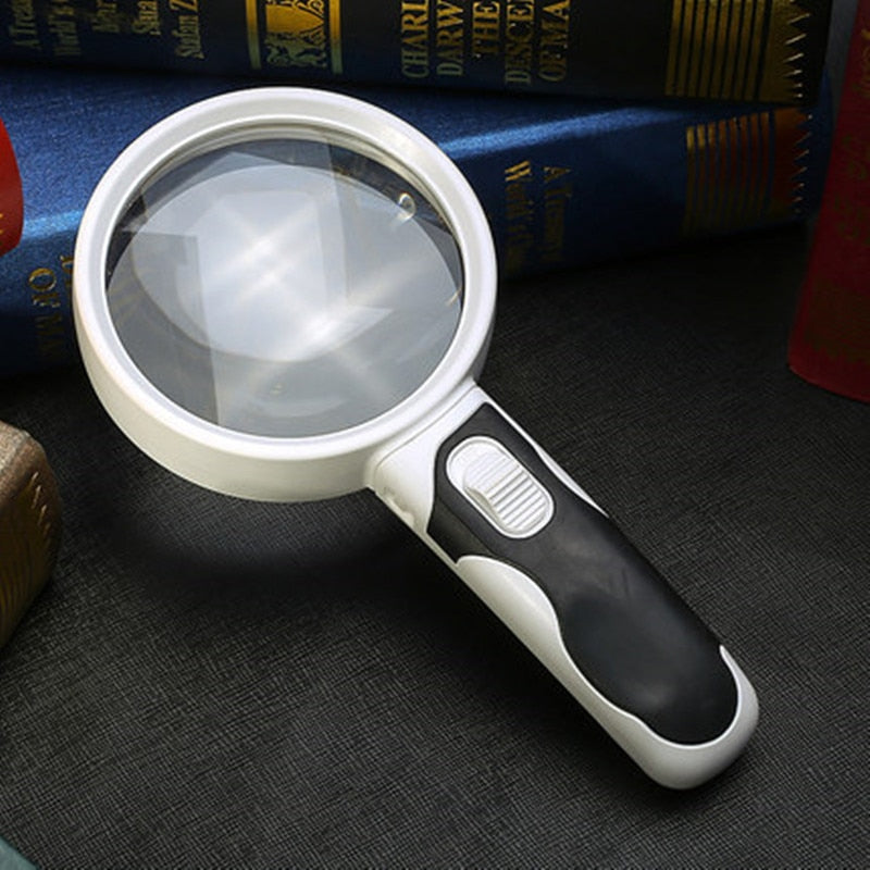 Magnifying Glass With LED Light Handheld 20x Magnifier For Reading Books Labels Back To School 2025 Gift