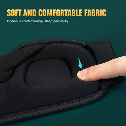 3D Sleep Eye Mask – Light Blocking, Soft and Breathable Eyeshade for Travel and Night Rest