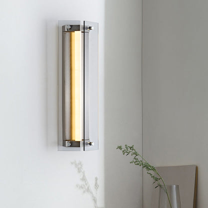 Modern Vertical Glass LED Wall Sconce