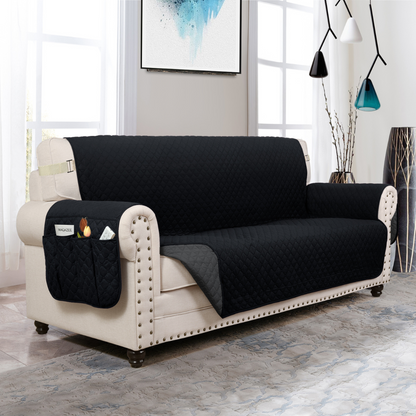 Couch Cover Furniture Protector With Side Pockets And Back Straps Reversible Colors Fall 2025 Pet Friendly